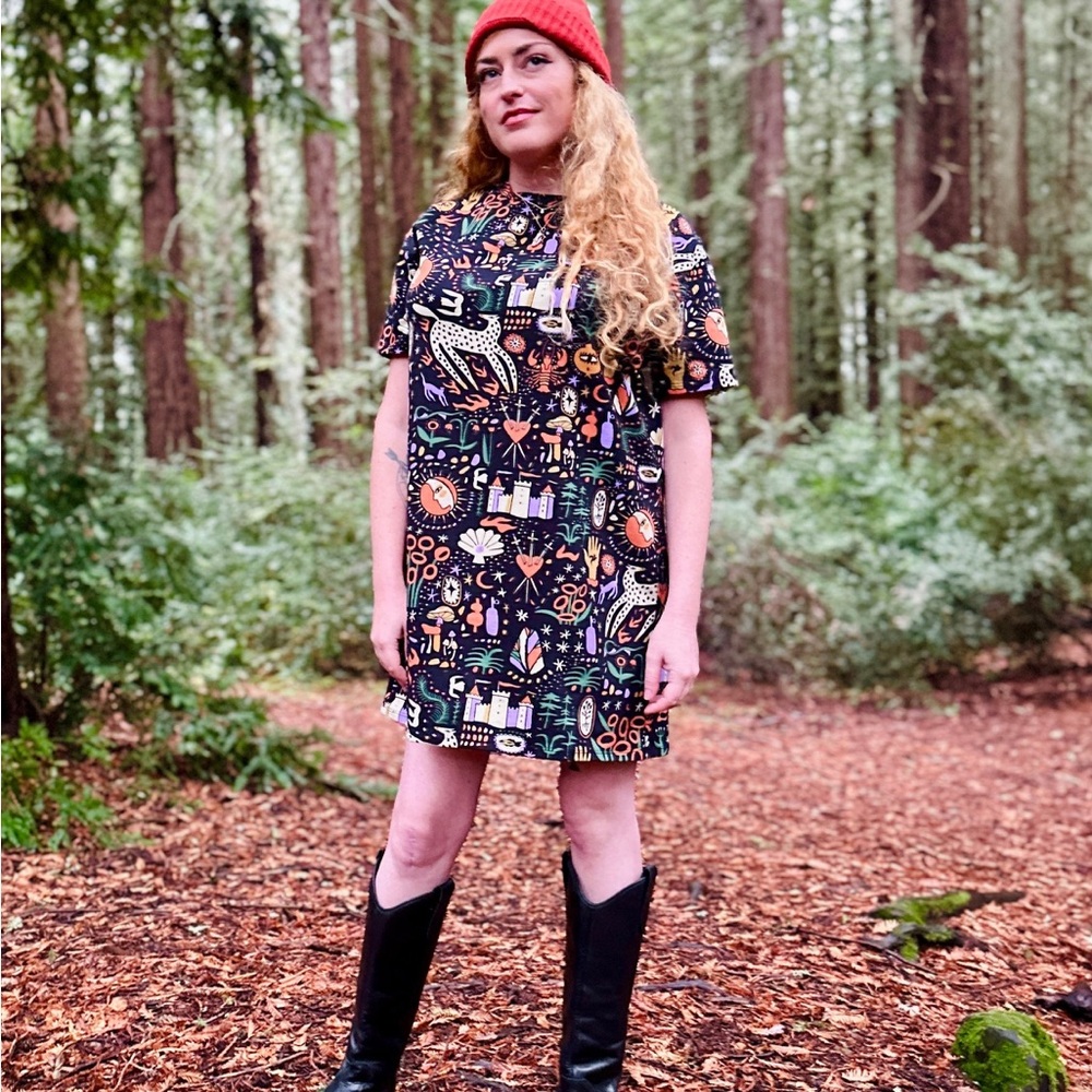 NOOWORKS Tee Dress Tarot Garden XL